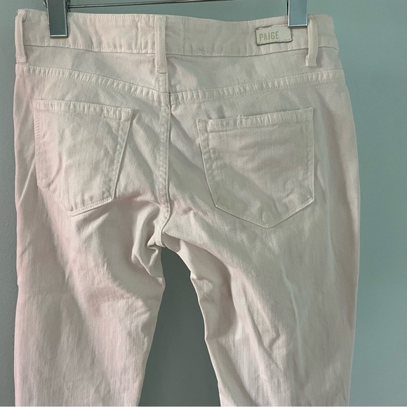 PAIGE Jimmy Jimmy White Distressed Skinny Jeans 25 - Picture 11 of 16